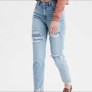 American Eagle high rise mom jeans